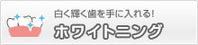 白く輝く歯を手に入れる！　ホワイトニング